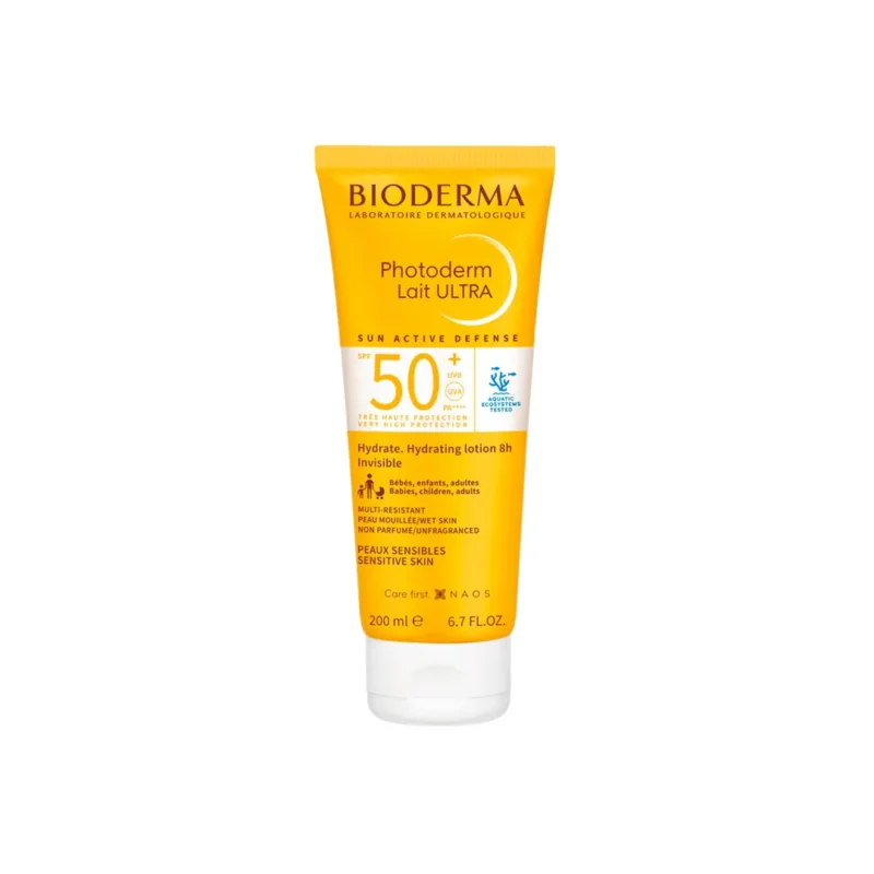 ضد آفتاب خانواده بایودرما Photoderm Lait ULTRA SPF50 حجم 200 میلی لیتری