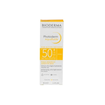 ضد آفتاب بی رنگ بایودرما Photoderm Aquafluide SPF50 حجم 40 میلی لیتری