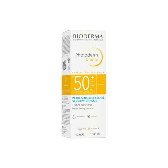 ضد آفتاب بی رنگ بایودرما Photoderm Cream SPF50 حجم 40 میلی لیتری