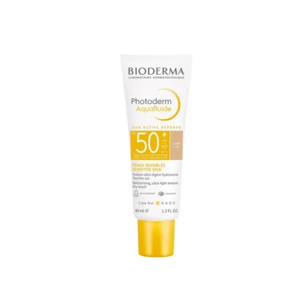 ضد آفتاب رنگی بایودرما Photoderm Aquafluide SPF50 حجم 40 گرمی