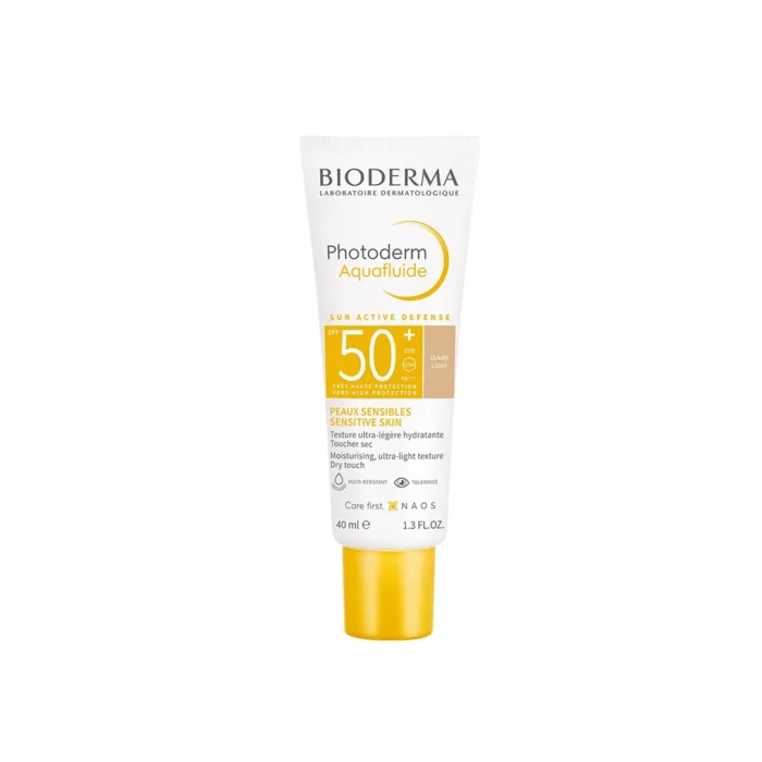 ضد آفتاب رنگی بایودرما Photoderm Aquafluide SPF50 حجم 40 گرمی