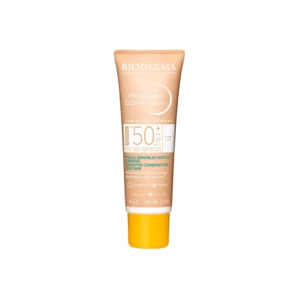 ضد آفتاب رنگی بایودرما Photoderm COVER Touch MINERAL SPF50 حجم 40 گرمی