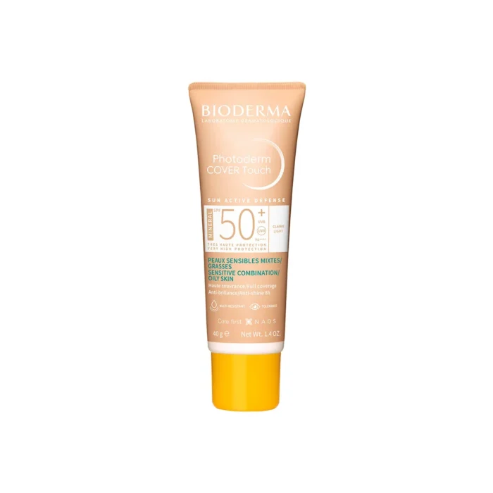 ضد آفتاب رنگی بایودرما Photoderm COVER Touch MINERAL SPF50 حجم 40 گرمی