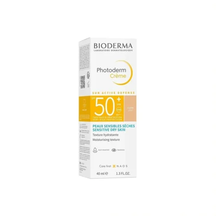 ضد آفتاب رنگی بایودرما Photoderm Cream SPF50 حجم 40 میلی لیتری