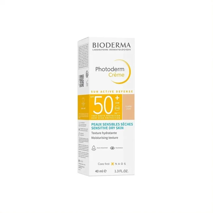 ضد آفتاب رنگی بایودرما Photoderm Cream SPF50 حجم 40 میلی لیتری