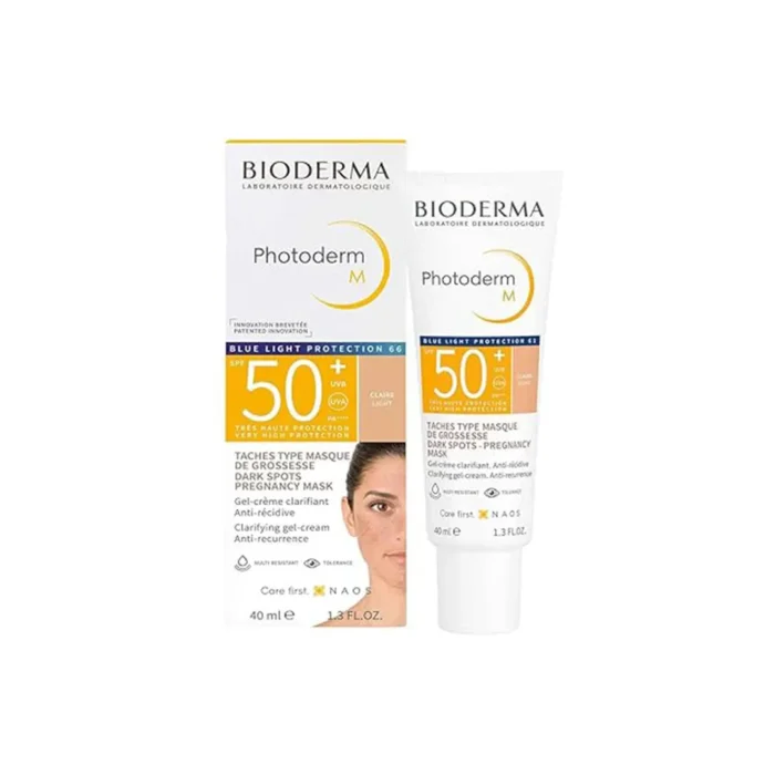 ضد آفتاب رنگی بایودرما Photoderm M SPF50 حجم 40 میلی لیتری