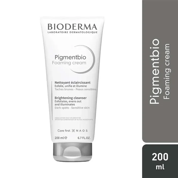 کرم لایه بردار و روشن کننده بایودرما Pigmentbio Foaming cream حجم 200 میلی لیتری