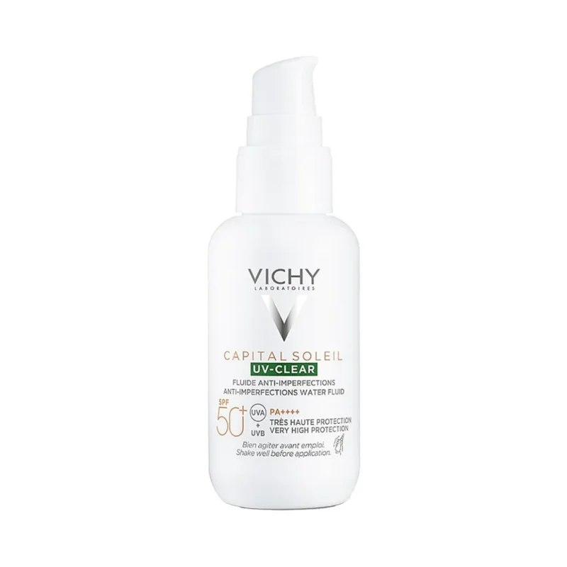 ضد آفتاب بی رنگ ویشی CAPITAL SOLEIL UV-CLEAR SPF50 حجم 40 میلی لیتری