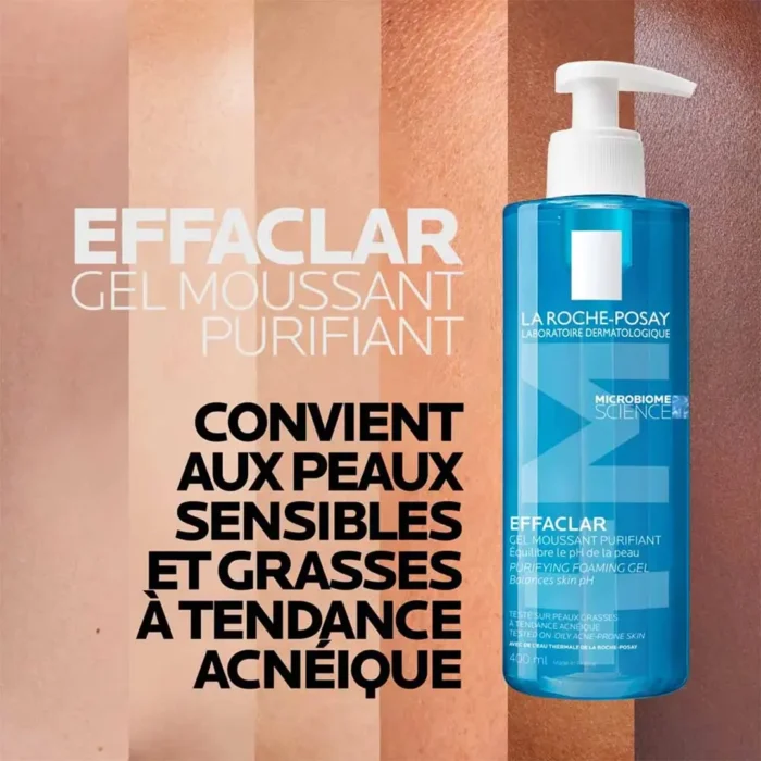 ژل شست و شو صورت لاروش پوزای EFFACLAR حجم 400 میلی لیتری