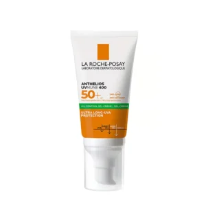 ژل کرم ضد آفتاب بی رنگ لاروش پوزای ANTHELIOS UVMUNE 400 SPF50 GEL-CREAM OIL CONTROL حجم 50 میلی لیتری