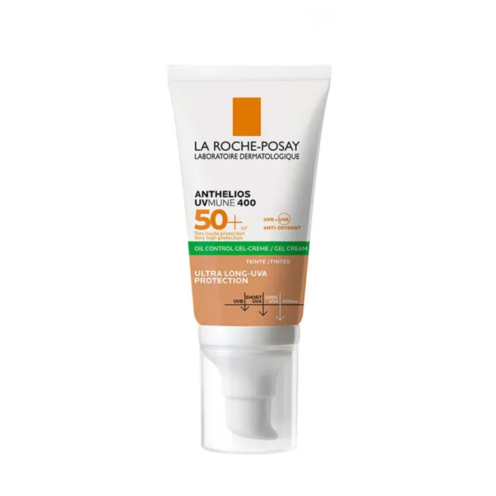 ژل کرم ضد آفتاب رنگی لاروش پوزای ANTHELIOS UVMUNE 400 SPF50 GEL-CREAM OIL CONTROL حجم 50 میلی لیتری