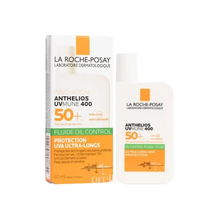 کرم ضد آفتاب لاروش پوزای ANTHELIOS UVMUNE 400 SPF50 OIL CONTROL FLUID حجم 50 میلی لیتری