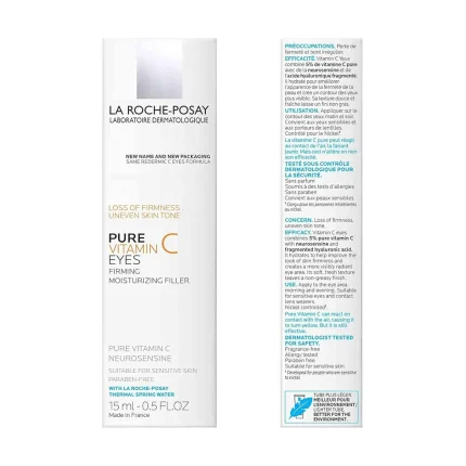 کرم دور چشم لاروش پوزای PURE VITAMIN C EYES حجم 15 میلی لیتری