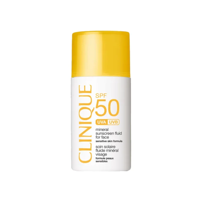 ضد آفتاب بی رنگ کلینیک SPF50 mineral حجم 30 میلی لیتری