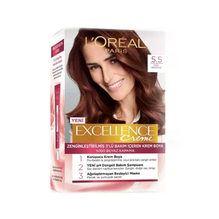 رنگ مو لورآل سری EXCELLENCE شماره 5.5