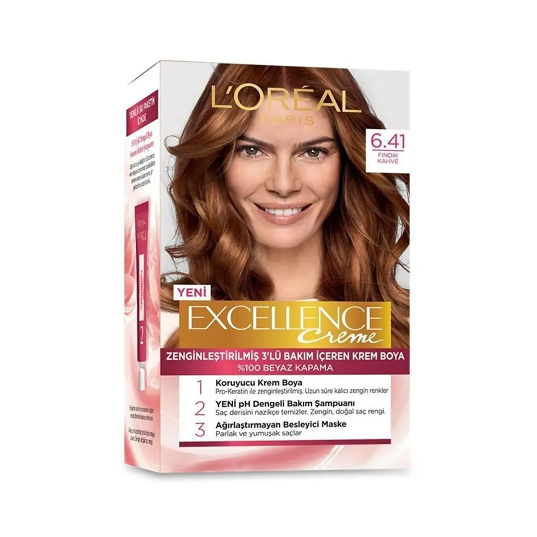 رنگ مو لورآل سری EXCELLENCE شماره 6.41 رنگ مو لورآل سری EXCELLENCE شماره 6.41