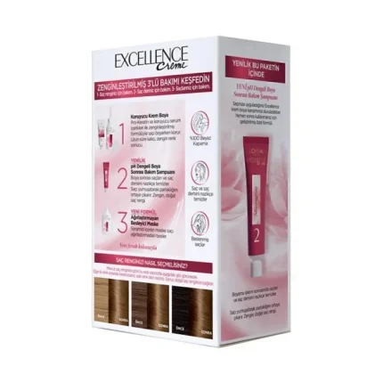 رنگ مو لورآل سری EXCELLENCE شماره 6.3