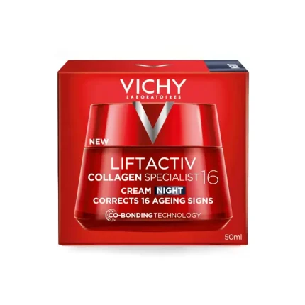کرم شب ضد پیری ویشی LIFTACTIV COLLAGEN SPECIALIST CREAM NIGHT حجم 50 میلی لیتری