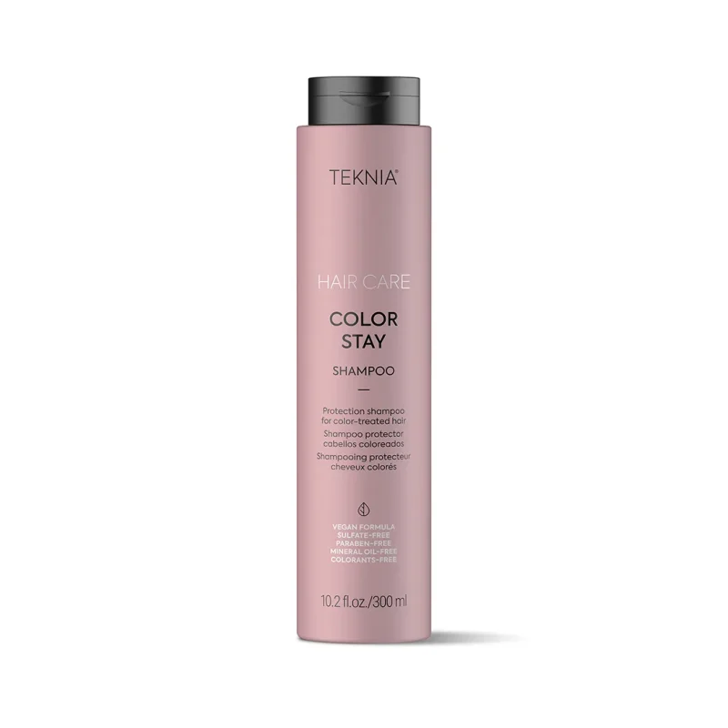 شامپو بدون سولفات موهای رنگ شده لاکمه TEKNIA COLOR STAY حجم 300 میلی لیتری
