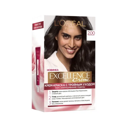 رنگ مو لورآل سری EXCELLENCE شماره 2.00