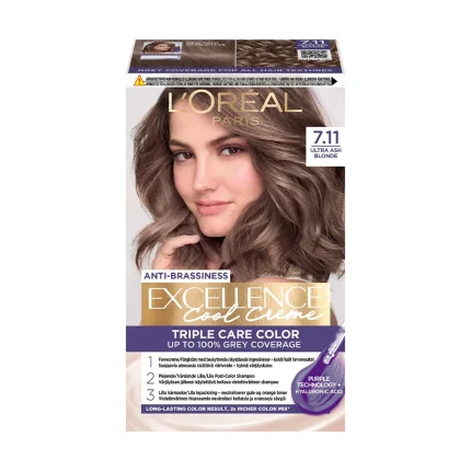 رنگ مو لورآل سری EXCELLENCE شماره 7.11