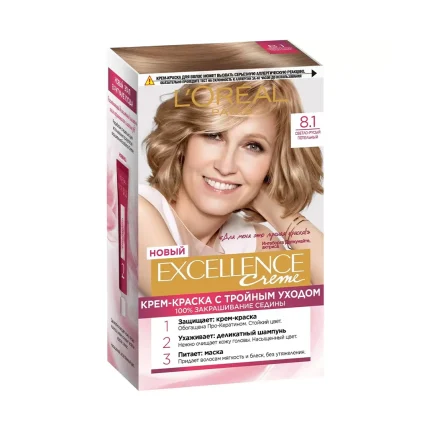 رنگ مو لورآل سری EXCELLENCE شماره 8.1