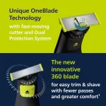 ماشین اصلاح موی صورت فیلیپس مدل NORELCO OneBlade QP6531/70 360 BLADE