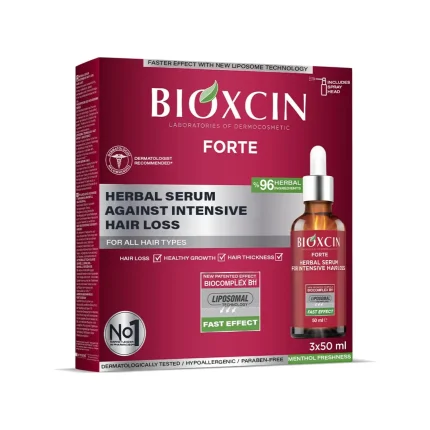 سرم ضد ریزش مو سه عددی بیوکسین FORTE حجم 150 میلی لیتری
