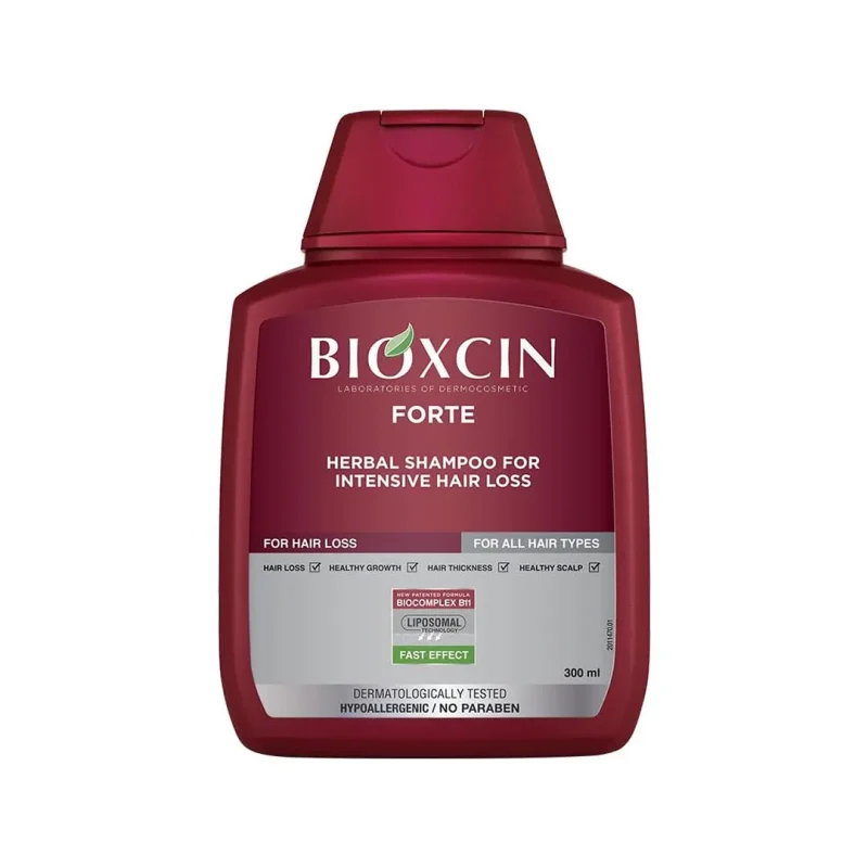 شامپو ضد ریزش مو بیوکسین FORTE حجم 300 میلی لیتری