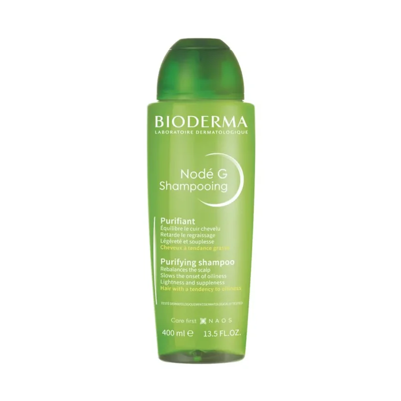 شامپو لایه بردار مو بایودرما Node G Shampooing حجم 400 میلی لیتری