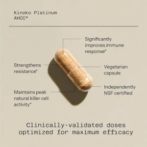 قرص کوالیتی آف لایف Kinoko Platinum AHCC تعداد 60 عددی