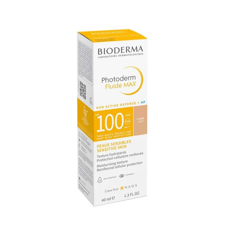 ضد آفتاب رنگی بایودرما Photoderm Fluide MAX SPF100 حجم 40 میلی لیتری