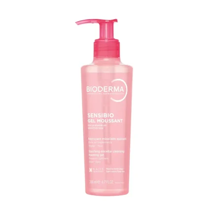 ژل شست و شو صورت بایودرما Sensibio Gel moussant حجم 200 میلی لیتری