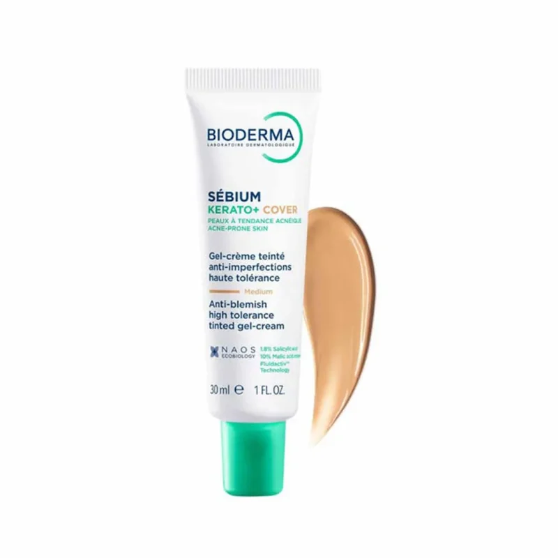 ژل کرم بایودرما Sebium KERATO+ COVER حجم 30 میلی لیتری