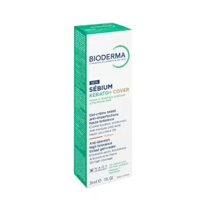 ژل کرم بایودرما Sebium KERATO+ COVER حجم 30 میلی لیتری