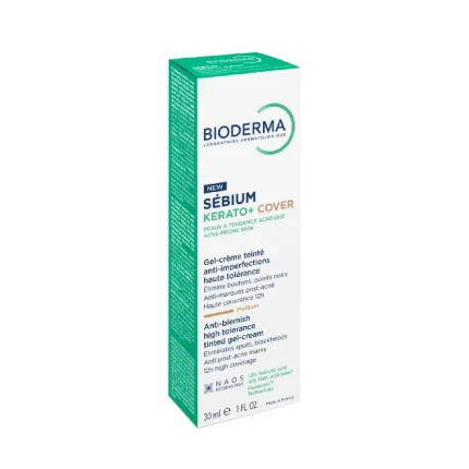 ژل کرم بایودرما Sebium KERATO+ COVER حجم 30 میلی لیتری
