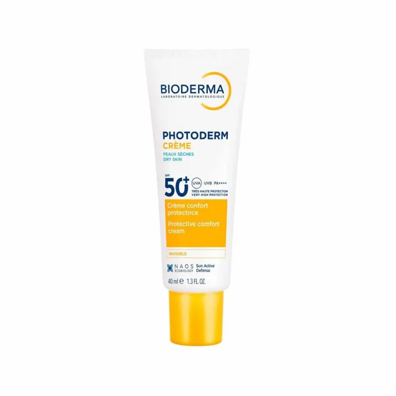 کرم ضد آفتاب بی رنگ بایودرما PHOTODERM CREME SPF50 حجم 40 میلی لیتری