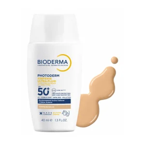 کرم ضد آفتاب رنگی فلوئیدی بایودرما PHOTODERM XDEFENSE ULTRA-FLUID SPF50 شماره 02 حجم 40 میلی لیتری