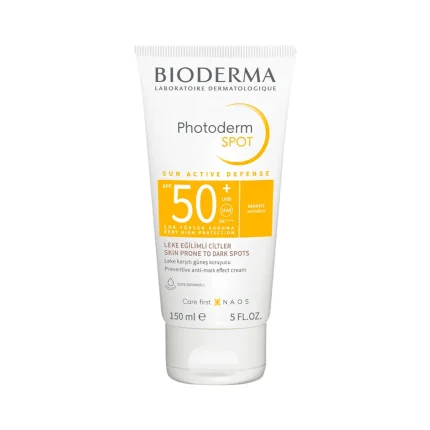 کرم ضد آفتاب ضد لک بایودرما Photoderm SPOT SPF50 حجم 150 میلی لیتری