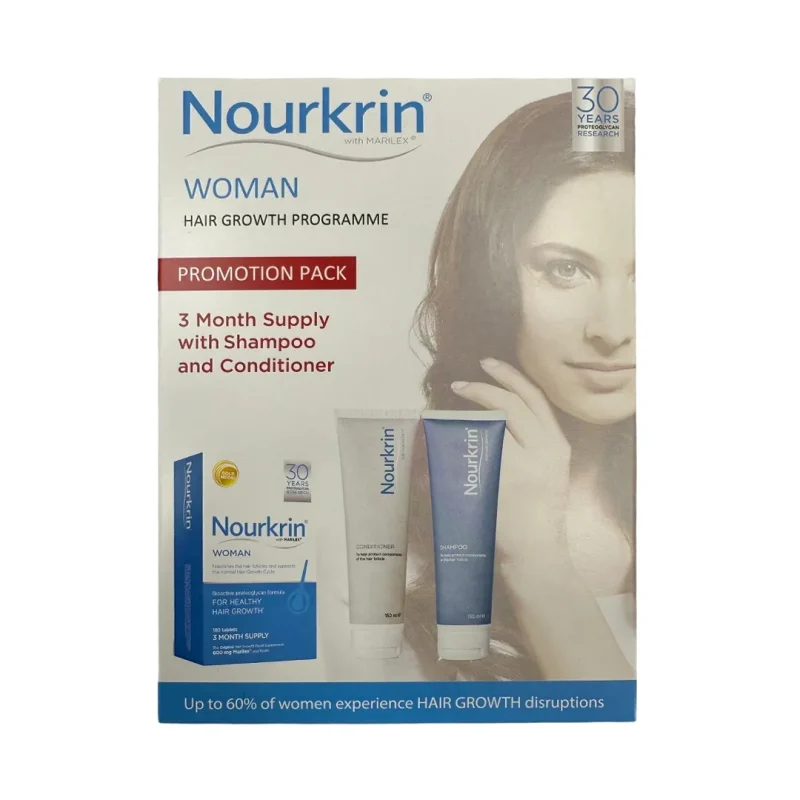 پک قرص و محلول تقویت کننده مو نورکرین WOMAN PROMOTION PACK تعداد 180 عددی