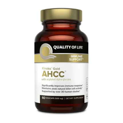 قرص کوالیتی آف لایف Kinoko Gold AHCC تعداد 60 عددی