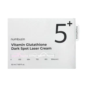 کرم ضد لک لیزری صورت و بدن سری 5+ نامبوزین Vitamin Glutathione حجم 50 میلی لیتری