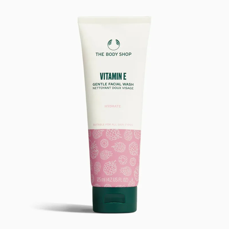 ژل شست و شو صورت و بدن بادی شاپ VITAMIN E حجم 125 میلی لیتری