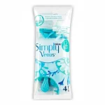 تیغ اصلاح 2 لبه ژیلت Simply Venus بسته 4 عددی