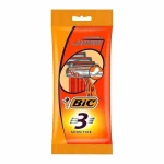 تیغ اصلاح 3 لبه حساس صابون دار بیک بسته 3 عددی