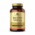 قرص ویتامین بیوتین سولگار 5000 میکرو گرم تعداد 50 عددی