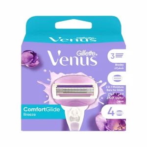 یدک تیغ اصلاح 3 لبه ژیلت VENUS بسته 4 عددی
