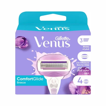 یدک تیغ اصلاح 3 لبه ژیلت VENUS بسته 4 عددی