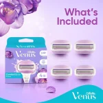 یدک تیغ اصلاح 3 لبه ژیلت VENUS بسته 4 عددی