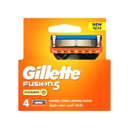 یدک تیغ اصلاح 5 لبه ژیلت FUSION 5 بسته 4 عددی